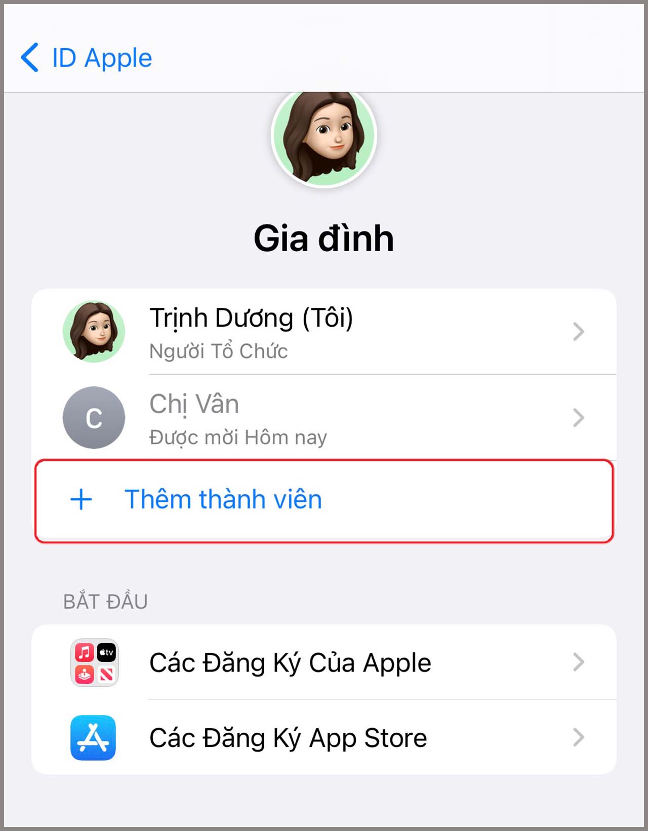 Cách chia sẻ iCloud gia đình với Family Sharing trên iPhone bước 5